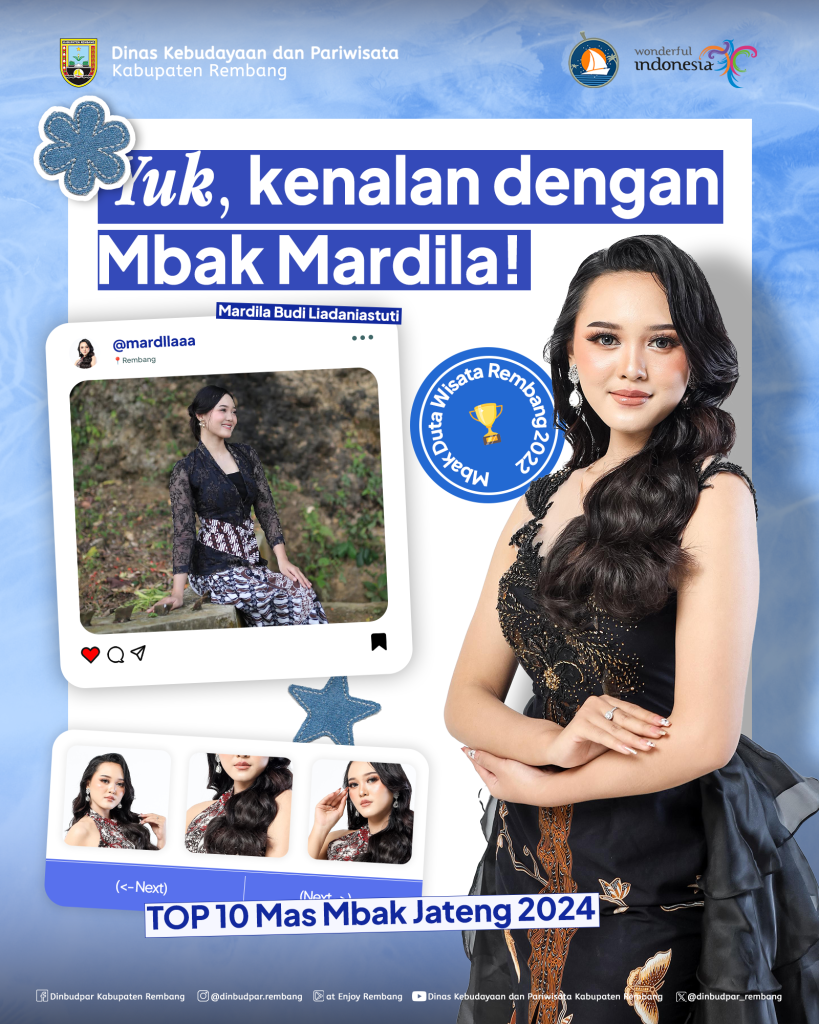 Mbak Duta Wisata Rembang akan Mewakili Jawa Tengah di Ajang Putri Pariwisata Jawa Tengah 2025